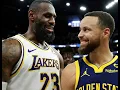 LeBron kisses Curry mid game