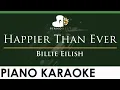 Download Lagu Billie Eilish - Happier Than Ever - LOWER Key (Piano Karaoke Instrumental)