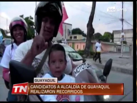 Candidatos a alcaldía de Guayaquil realizaron recorridos