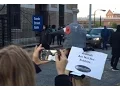 Activists Protest Live Pigeon Light Show