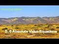 2 6 Absolute Value Equations Intermediate Algebra