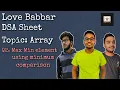 Find Max and Min element in array using minimum number of comparisions Q2 Love Babbar DSA Sheet