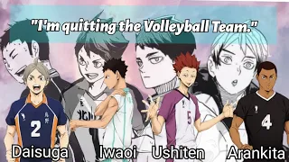 I m quitting the volleyball team Prank on Captains Haikyuu Texts Non-Toxic Fluff