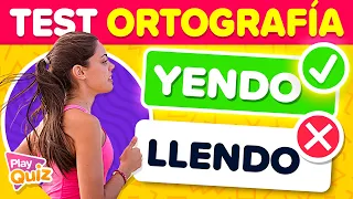 Test de Ortografía ✅????❌  | ¿Cuántas palabras puedes acertar? | PlayQuiz Trivia | Nivel Difícil