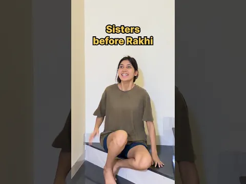 Sisters before Rakhi 🎀🤣🤌🏻 #shorts
