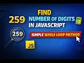 Count Digits in a Number JavaScript Easy Trick Explained