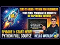 Start Python Today Beginner Course 2026 Ep 1 Setup First Program