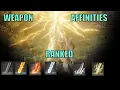 Elden Ring Ranking the best Weapon affinities AoW weapon infusions