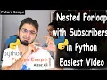 Nested For loop in Python Easiest Tutorial AI Series Hindi Urdu