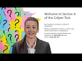 Caliper Assessment Test - Section A