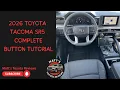 2026 Toyota Tacoma SR5 Complete Button Tutorial