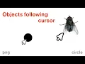 Circle and Fly following cursor custom cursor animation for Cargo Collective