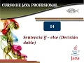 Java profesional Sentencia if-else Decision doble