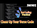 A Quick Tip To Clean Up Your Verse Code - Refactoring