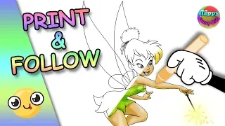 COLORING BOOK PAGES TO PRINT TINKERBELL PETER PAN