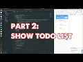 Part 2 Todo List HTML CSS JavaScript Show todo list