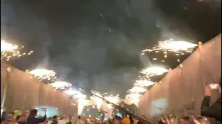 اقوى لقطه بيروت   شماريخ عمرو دندنها