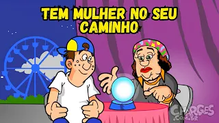 Por essa, Espinha não esperava | Charges de Humor