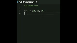 The frozenset data type is a built-in data type similar to set But unlike sets