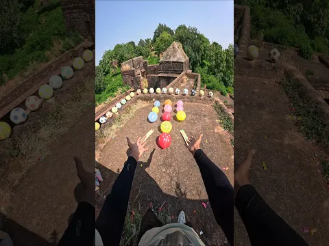 😲Cricketbat vs Footballs gira di #shorts #video #parkour #stunt #running #trending #youtubeshorts