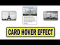Image Card Hover Effects using HTML and CSS