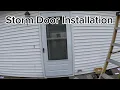 Andersen 300 Series Storm Door Installation start to finish