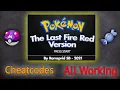 Pokemon The Last FireRed GBA RomHack Cheat Codes All Working