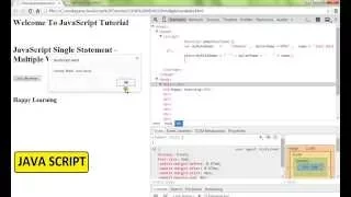 JAVASCRIPT SINGLE STATEMENT MULTIPLE VARIABLE DEMO