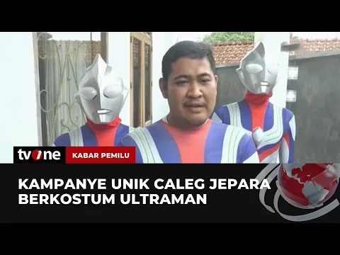 Kocak! Caleg Lakukan Kampanye Unik dengan Cara Berkostum Ultraman