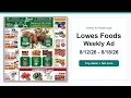 Lowes Foods Weekly Ad 26 - 26 Top 10 Deals