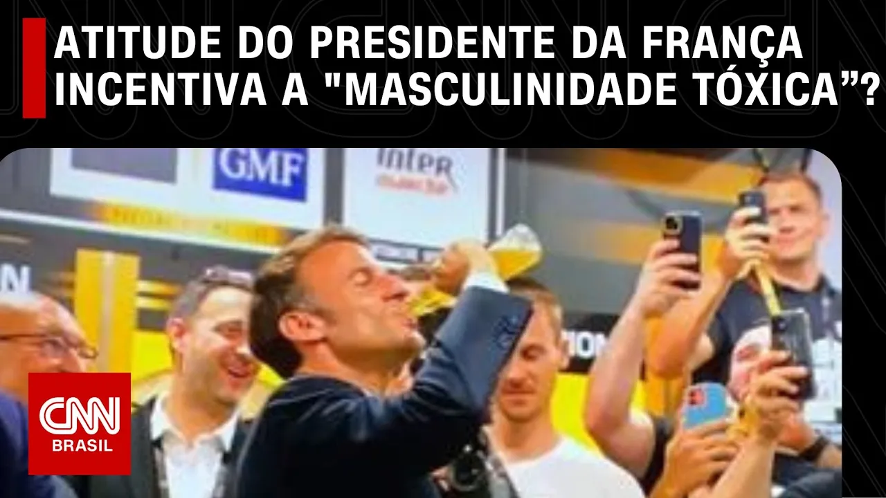 Ao virar garrafa de cerveja, Macron incentiva "masculinidade tóxica”? | O GRANDE DEBATE
