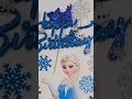 Frozen cake topper kit for baby girl Elsa topper