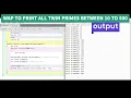 Twin Prime to print all twin primes between 10 to 500 USING JAVA FUNCTION class 10