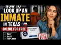 How to look up an inmate in Texas online for free