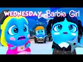Download Lagu 💢 Wednesday Addams hates Barbie!? Secretly, she sings Barbie Girl song ⭐️ Cute covers by The Moonies