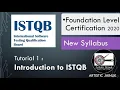 ISTQB Foundation Level 2020 Tutorial 1 Introduction Software Testing study Artistic Jhinuk