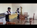 Laying of Table cloth