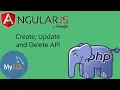 Simple Angular JS PHP and MySQL based Web API