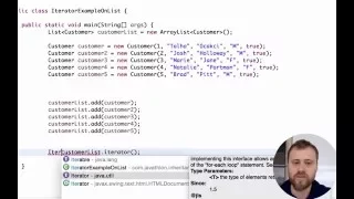 4 - Using iterator and listiterator for iterating over an ArrayList