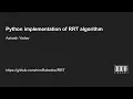 Python implementation of the RRT algorithm