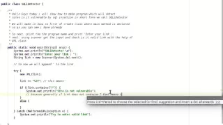 SQL Injection Detector in Java