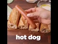 turn Hotdog to mega baguette recipe making delicious food sausage bagurtte food