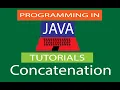 Java programming tutorial 05 - Concatenation