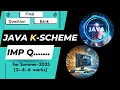 JAVA K Scheme Important Questions MSBTE K Scheme Java Questions All 6 Units K Scheme