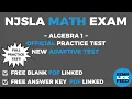 NJSLA Algebra 1 Practice Test New for 2026