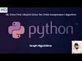 58 Union Find Disjoint Set Union using Path Compression Algorithm in Python