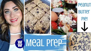 WEEKLY WW MEAL PREP PEANUT BUTTER PIE PANERA SALAD BLUEBERRY BFAST BARS WEIGHT WATCHERS