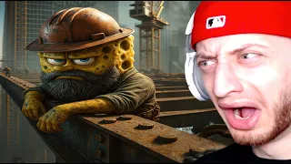 I Reacted To Your Memes And They Are Blue Collar SpongeBob