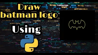 draw batman logo using Python turtle