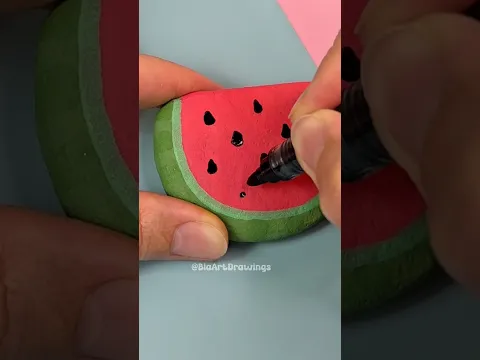 Satisfying Rock Painting #shorts #drawing #creative